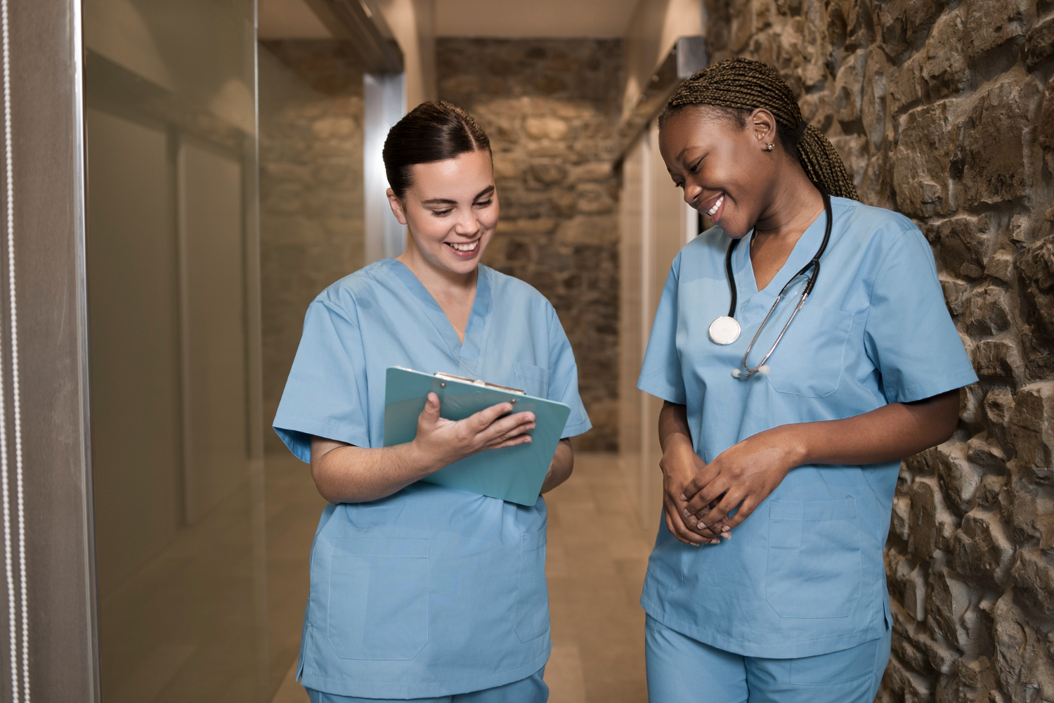 9 Tips on How to Avoid Burnout for Canadian Nurses and Healthcare Staff, nurses happy talking