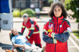 Rapid Response Staffing - staff standing and smiling
